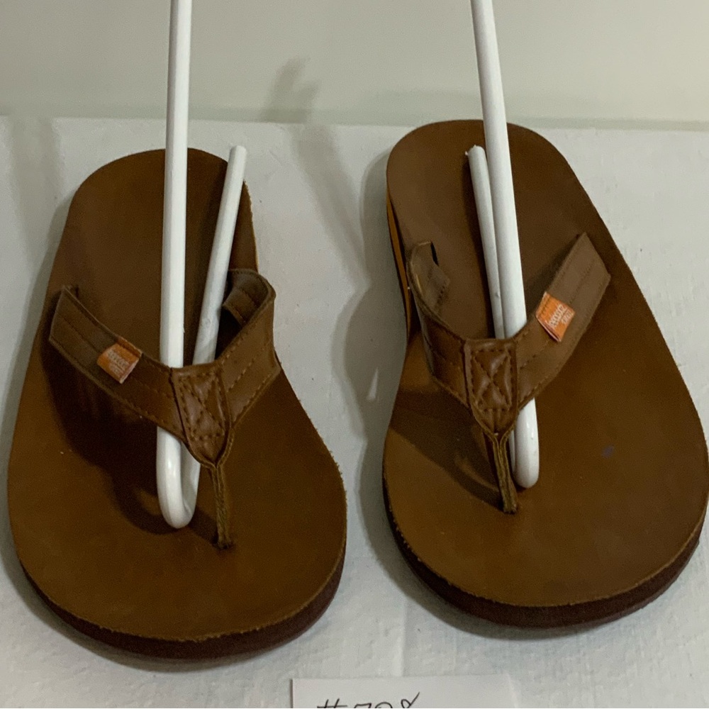 Feelgoodz - tan leather thong sandals